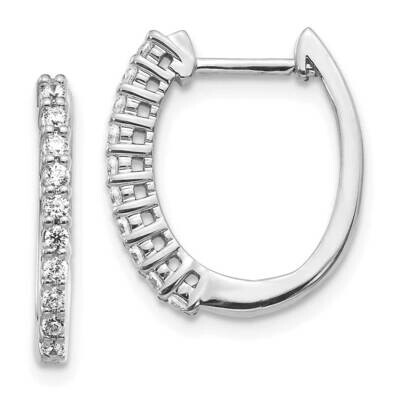 SI1/SI2 G H I Hinged Hoop Earrings 14k White Gold Lab Grown Diamond EM5411-033-WLG, MPN: EM5411-033…