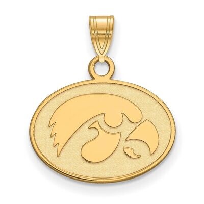 University of Iowa Small Pendant Gold-plated Silver GP044UIA, MPN: GP044UIA, 886774943824