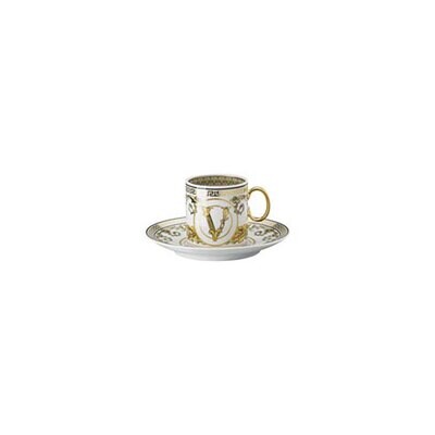 Versace Virtus Gala White AD Cup &amp; Saucer 4 1/4 Inch, MPN: 19335-403730-14715, 790955174177