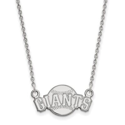 San Francisco Giants Small Pendant with Chain Necklace 14k White Gold 4W053GIT-18, MPN: 4W053GIT-18…