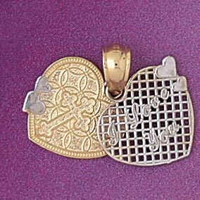 Dazzlers Jewelry Heart Pendant Necklace Charm Bracelet in Yellow, White or Rose Gold 7186, MPN: DZ-…