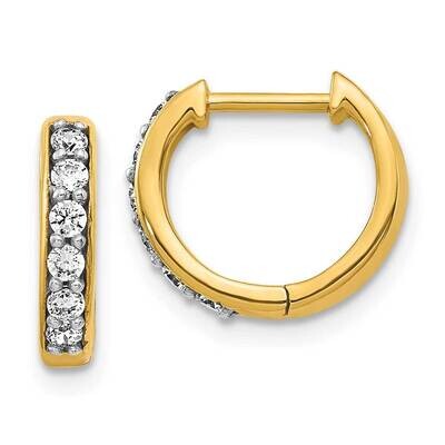 SI1/SI2 G H I Hoop Earrings 14k Yellow Gold Lab Grown Diamond EM4263-025-YLG, MPN: EM4263-025-YLG, …