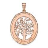 Oval Family Tree Pendant 14k Rose Gold XNA669R, MPN: XNA669R,