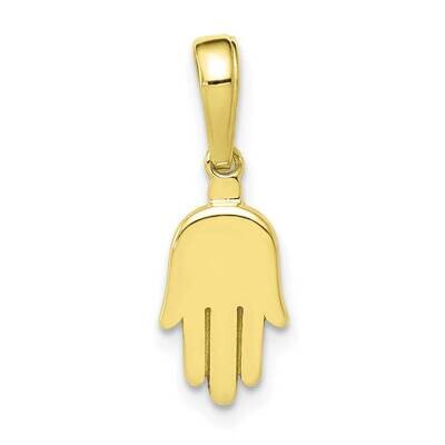 Small Solid Hamsa Pendant 10k Gold 10C4468, MPN: 10C4468,