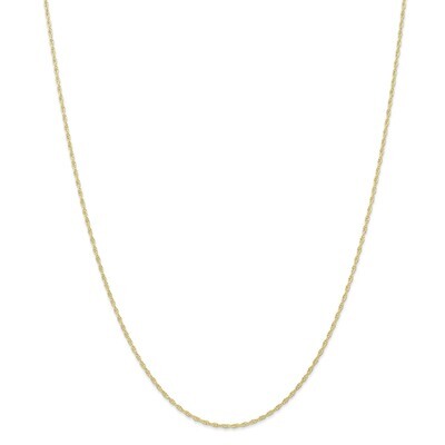 18 Inch 1.15mm Carded Cable Rope Chain 10k Gold 10K9RY-18, MPN: 10K9RY-18, 191101597558