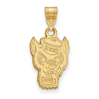 North Carolina State University Medium Pendant 14k Yellow Gold 4Y045NCS, MPN: 4Y045NCS, 886774882406
