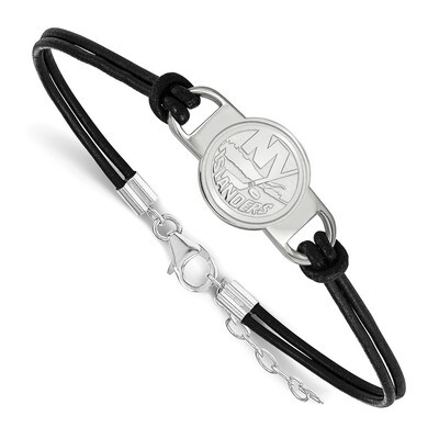 New York Islanders Small Center Leather Bracelet Sterling Silver SS020ISL-7, MPN: SS020ISL-7, 19110…