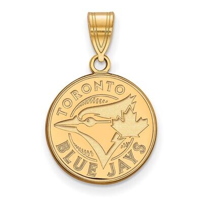Toronto Blue Jays Medium Pendant 10k Yellow Gold 1Y003BLU, MPN: 1Y003BLU, 886774799117