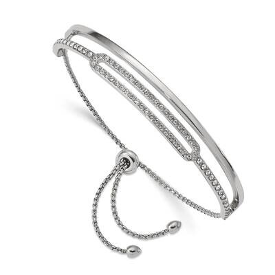 Crystals From Swarovski Adjustable Bangle Stainless Steel Polished SRB2563, MPN: SRB2563, 191101864…