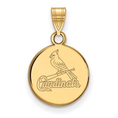 Saint Louis Cardinals Small Disc Pendant 10k Yellow Gold 1Y035CRD, MPN: 1Y035CRD, 886774815343