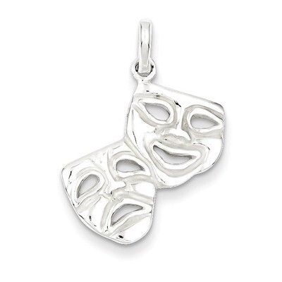 Comedy Tragedy Charm Sterling Silver QC3773, MPN: QC3773, 883957977119