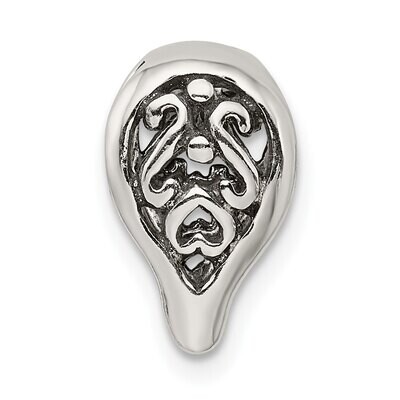 7.0mm Fancy Antiqued Casted Bail Sterling Silver SS3342, MPN: SS3342,
