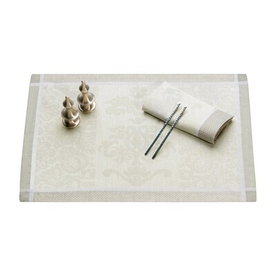 Le Jacquard Francais Siena Blanc White Placemat 21 x 15 Inch Set of 4, MPN: 17021, 3660269170219