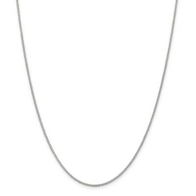 16 Inch 1.50mm Round Spiga Chain Sterling Silver QSP035-16, MPN: QSP035-16, 883957081335