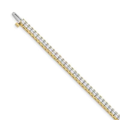 2.5mm Princess 6.6Ct Diamond Tennis Bracelet 14k Gold X10024AA, MPN: X10024AA, 883957046235