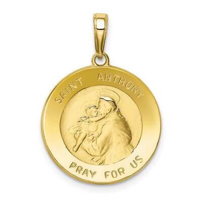 Saint Anthony Small Round Medal Pendant 10k Gold 10K5826, MPN: 10K5826, 63721817708