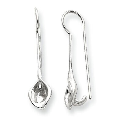 .037 inch Fancy Casted Earring Component Sterling Silver SS3169, MPN: SS3169,