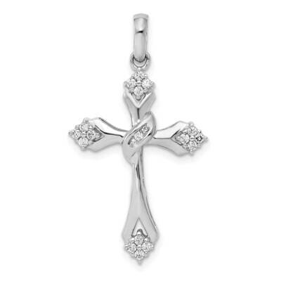 1/5Ct. Diamond Cross Pendant 14k White Gold PM5041-020-WA, MPN: PM5041-020-WA, 883957513317