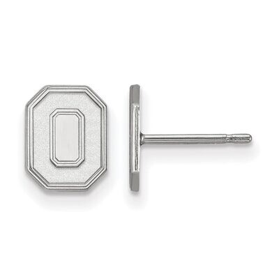 Ohio State University x-Small Post Earring 10k White Gold 1W051OSU, MPN: 1W051OSU, 886774790022