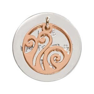 Nikki Lissoni Love Wants To Be True Dangle Silver/Rose Gold-Plated 23mm Coin C1517SS, MPN: C1517SS,…