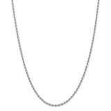 2.75mm Regular Rope Chain 26 Inch 14k White Gold W021S-26, MPN: W021S-26, 883957165585