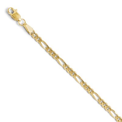 Leslie&#39;s 3.0mm Figaro Chain 18 Inch - 10k Gold HB-8208-18, MPN: 8208-18, 886774542652