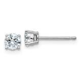 1/2ct. 4.0mm Round D E F Pure Light Moissanite Earrings 14k White Gold WG326-6MP, MPN: WG326-6MP, 1…