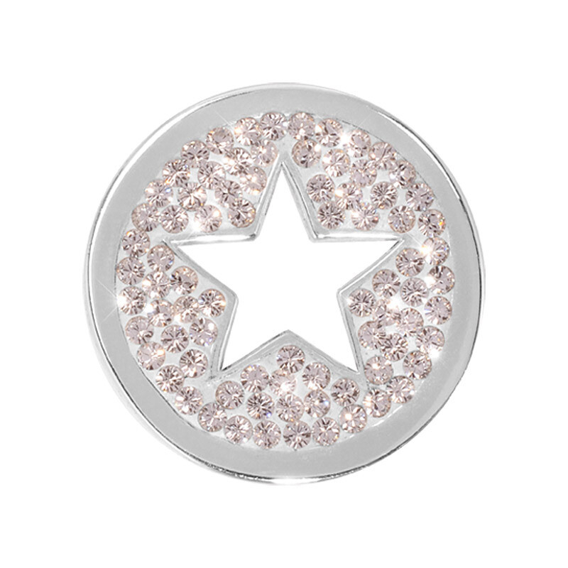 Nikki Lissoni Sparkling Star Silver-Plated 23mm Coin C1239SS, MPN: C1239SS, 8718627465790