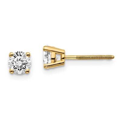 2/3ctw VS/SI D E F Lab Grown Diamond Screw Back Earrings 14k Yellow Gold EM1006S-066-LD, MPN: EM100…