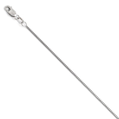 Leslie&#39;s Box with Lobster Chain 16 Inch - 14k White Gold HB-3022-16, MPN: 3022-16, 886774543567