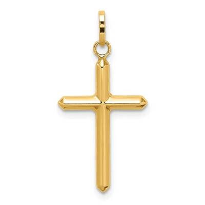Hollow Latin Cross Charm 14k Gold Polished  YC1349, MPN: YC1349, 886774037530