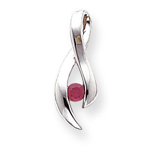 3mm Ruby pendant 14k White Gold XP951R, MPN: XP951R, 883957211947