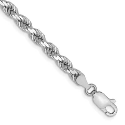 4mm Diamond-Cut Rope Chain 7 Inch 10k White Gold 10K030W-7, MPN: 10K030W-7, 191101567728
