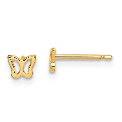 Butterfly Post Earrings 14k Gold GK1042 by Madi K, MPN: GK1042, 886774034416