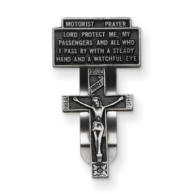 Motorists Prayer Crucifix Visor Clip GM17360, MPN: GM17360, 785525202817