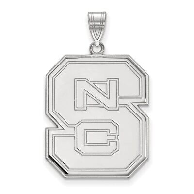 North Carolina State University x-Large Pendant 10k White Gold 1W005NCS, MPN: 1W005NCS, 886774773759