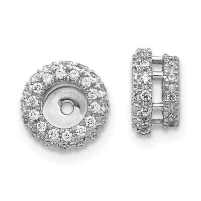 Earring Jacket 14k White Gold Diamond EJM5295-040-WA, MPN: EJM5295-040-WA, 883957954868