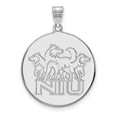Northern Illinois University Extra Large Disc Pendant Sterling Silver SS037NIU, MPN: SS037NIU, 8867…