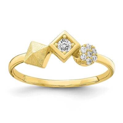 Ring 10k Gold CZ Diamond 10C1397, MPN: 10C1397, 883957846156