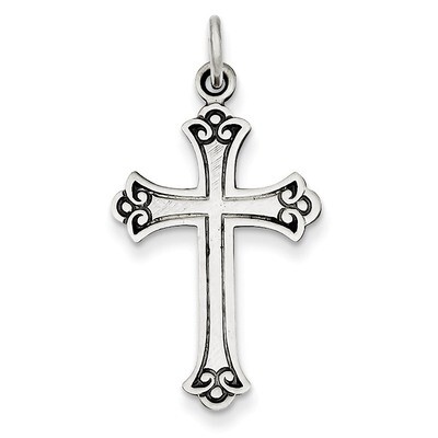 Cross Pendant Sterling Silver Antiqued QC452, MPN: QC452, 191101182174