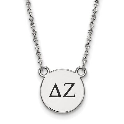 Delta Zeta Extra Small Enameled Pendant with 18 Inch Chain Sterling Silver SS016DZ-18, MPN: SS016DZ…