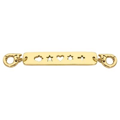Nikki Lissoni Mysterious Love Tag Gold-plated 40 x 7mm D1241GL, MPN: D1241GL, 8719075304327