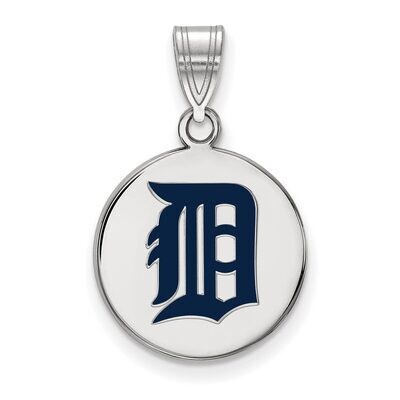 Detroit Tigers Medium Enamel Disc Pendant Sterling Silver SS040TIG, MPN: SS040TIG, 886774630663