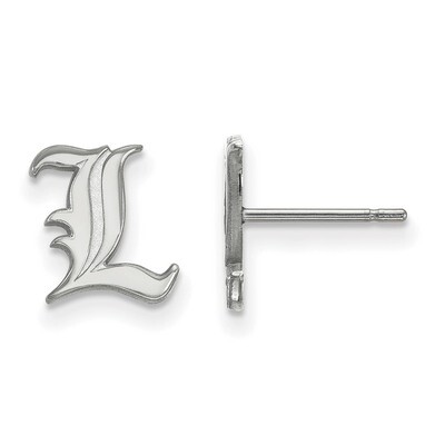 University of Louisville x-Small Post Earrings 10k White Gold 1W008UL, MPN: 1W008UL, 191101095931