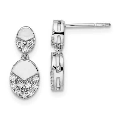 Si1/Si2, G H I, Dangle Post Earrings 14k White Gold Lab Grown Diamond EM9130-025-WLG, MPN: EM9130-0…