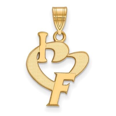 University of Florida Large I love Logo Pendant Gold-plated Silver GP068UFL, MPN: GP068UFL, 8867749…
