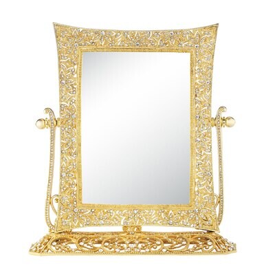 Olivia Riegel Gold Windsor Magnified Standing Mirror MR1738, MPN: MR1738,