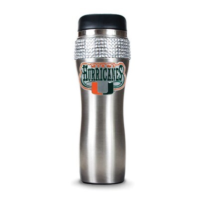 University of Miami Silver Jeweled 14oz Stainless Tumbler GC4001, MPN: GC4001, 89006555509