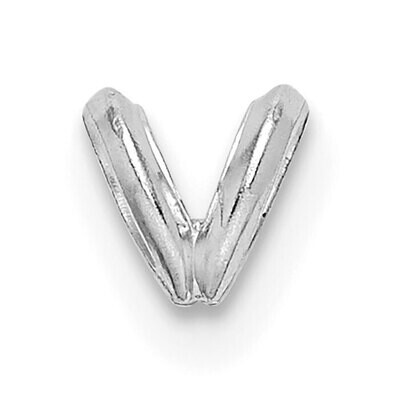 Rabbit Ear Style Bail 14k White Gold WG1539, MPN: WG1539,