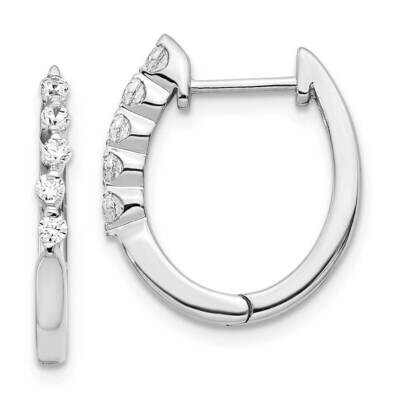 Earrings 14k White Gold Diamond EM5402-025-WA, MPN: EM5402-025-WA, 191101333538
